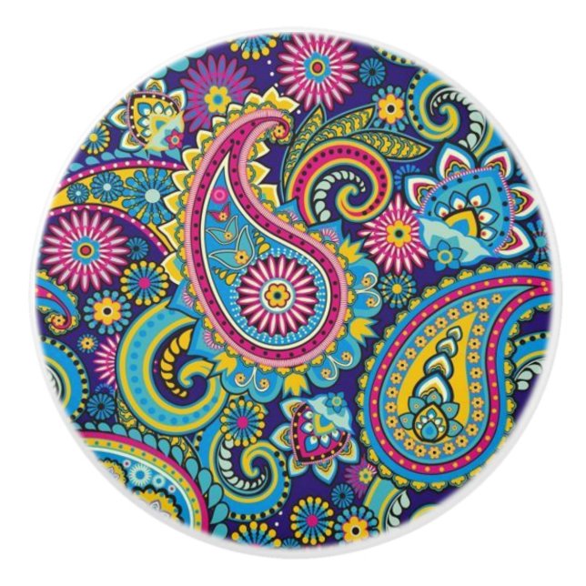 Keramik-Türknopf - Modernes Muster Keramikknauf (Vorderseite)