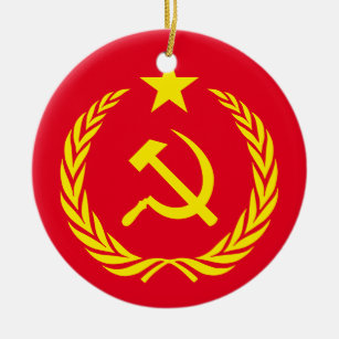 Keramik-Verzierungs-kalter Kriegs-Kommunist-Flagge Keramikornament