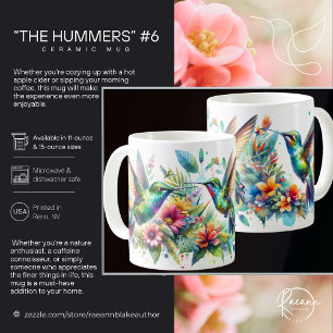 Keramik von Hummingvögeln Tasse