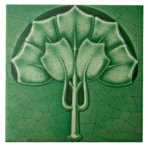 Keramik-Wandfliesen-Kamin im Jugendstil Fliese