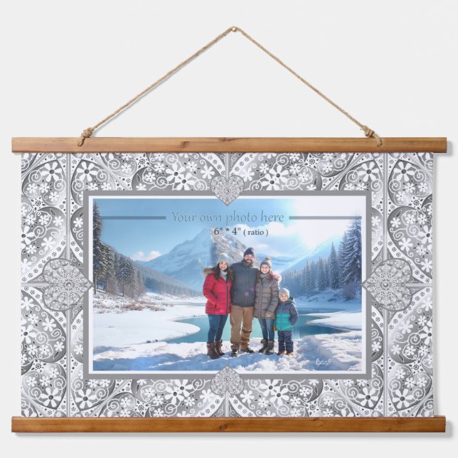 Keramik Wandteppich Mit Holzrahmen (Vorne)