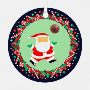 Keramik-Weihnachtsbaumanhänger Basketball-Geschenk Ornament Aus Metall