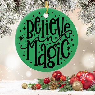 Keramik Weihnachtsschmuck an Magie glauben