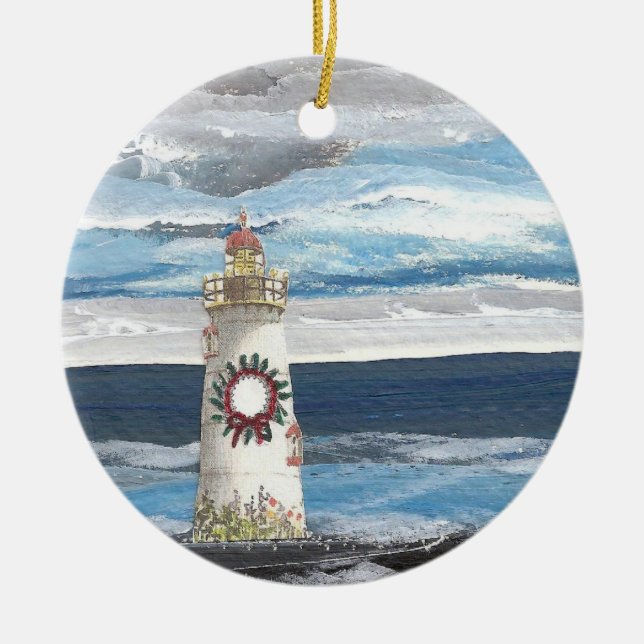 Keramik-Weihnachtsverzierungen Keramik Ornament (Vorne)