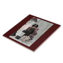 Keramik Weintrauben, Weintrauben und Rose