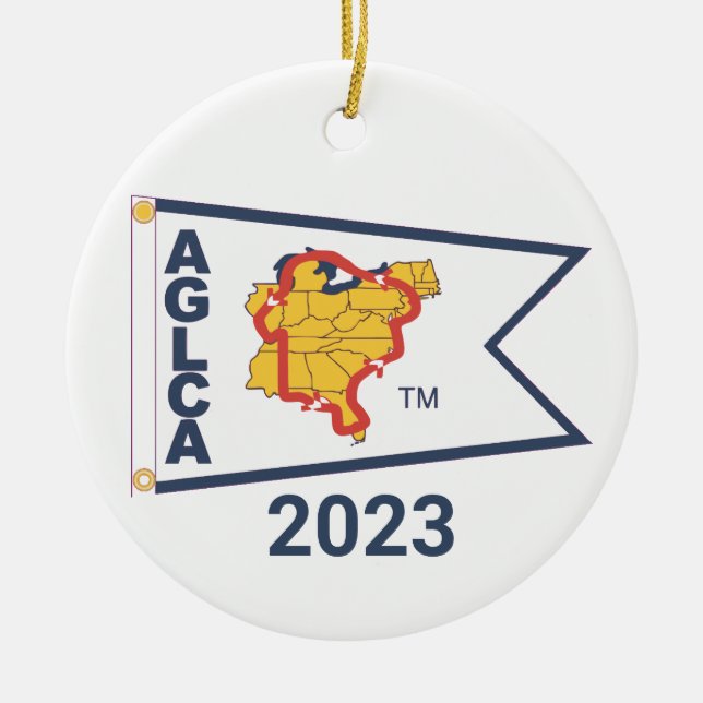 Keramik White Burgee (2023) Keramik Ornament (Vorne)