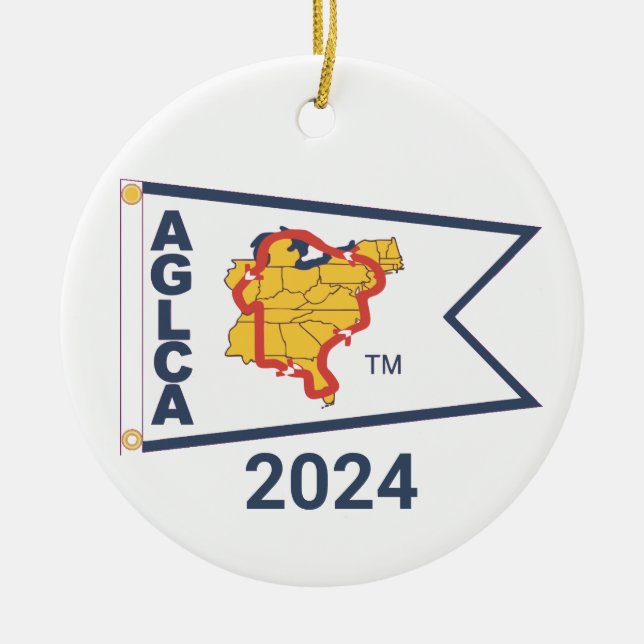 Keramik White Burgee (2024) Keramik Ornament (Vorne)