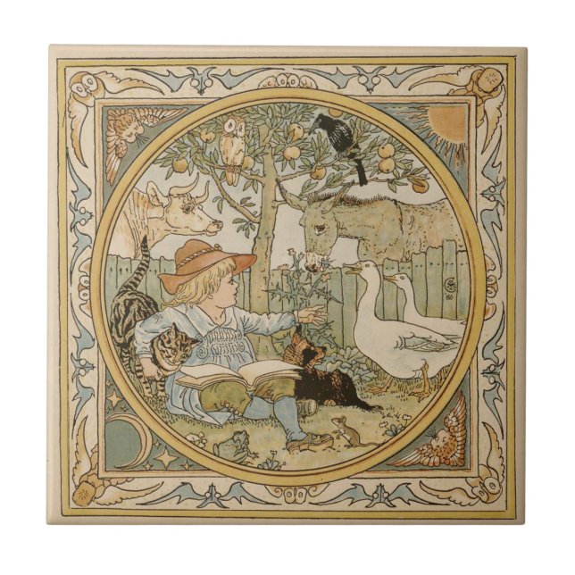 Keramik zum Lesen Fliese (Vorderseite)