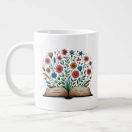 Keramik zur offenen Blume Jumbo-Tasse