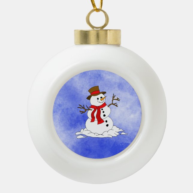 Keramikballornament Keramik Kugel-Ornament (Vorderseite)