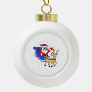 Keramikballornament Keramik Kugel-Ornament