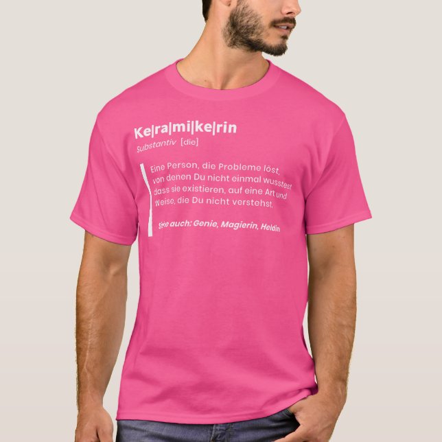Keramikdefinition für Handwerker T-Shirt (Vorderseite)
