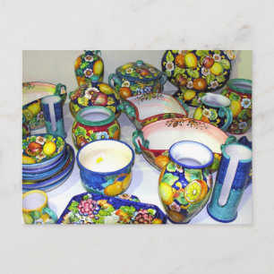 Keramiken aus Sorrento (Italien) Postkarte
