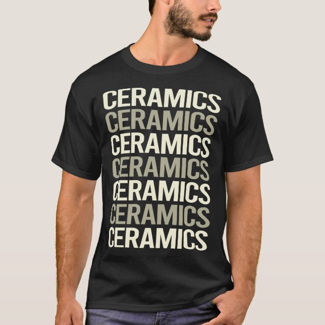 Keramiken im weißen Text T-Shirt (Vorderseite)