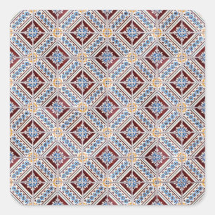 Keramiken Quadratischer Aufkleber