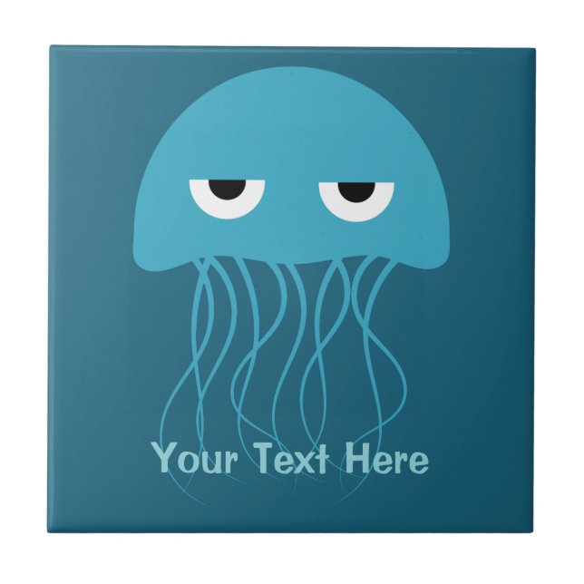 Keramiken von Funny Jellyfish Fliese (Vorderseite)