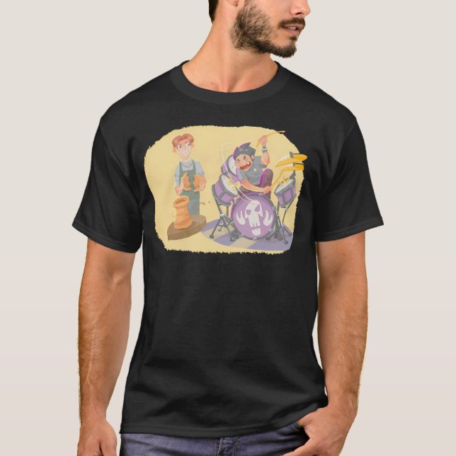 Keramiken Vs. Punk Drummer T - Shirt (Vorderseite)