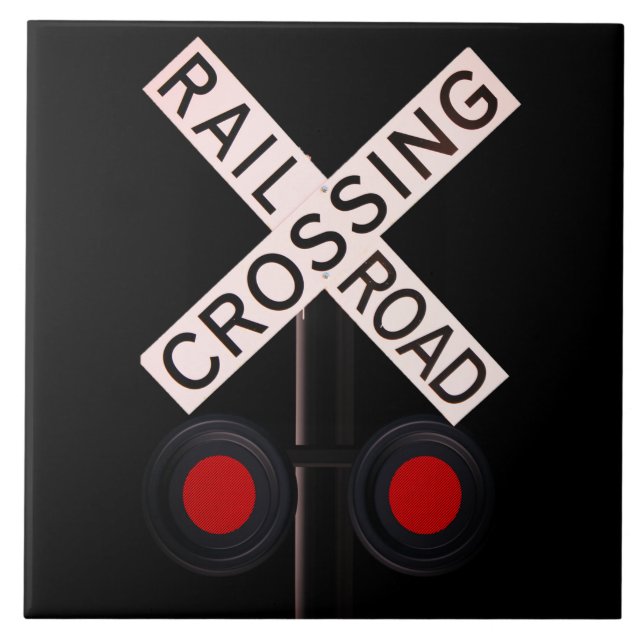 Keramikfliese Bahnübergang (Vorderseite)