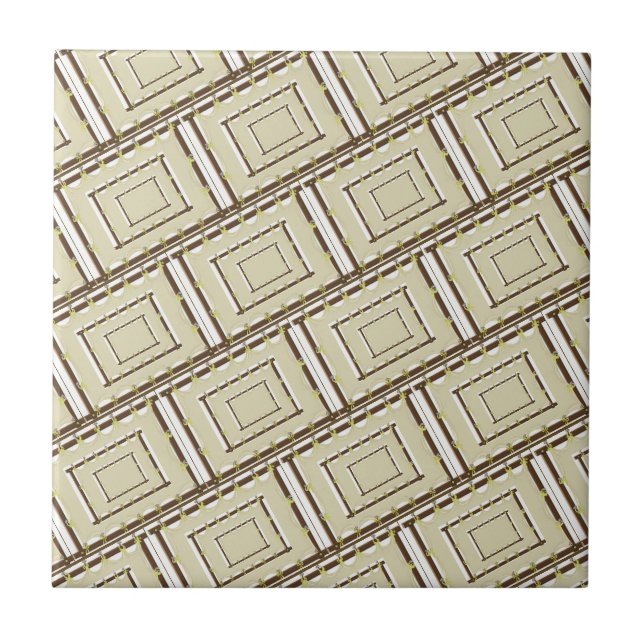 Keramikfliese Beige Braun (Vorderseite)