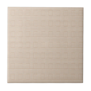 Keramikfliese Beige Streifen Quadratisch