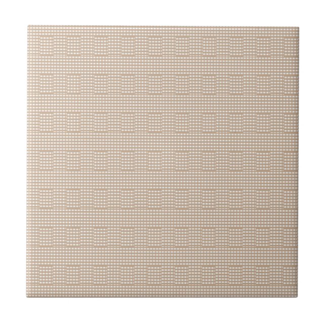 Keramikfliese Beige Streifen Quadratisch (Vorderseite)