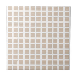 Keramikfliese Beige Streifen Quadratisch