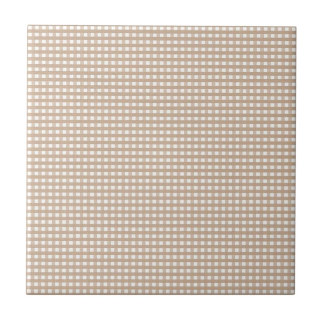 Keramikfliese Beige und Weiß gestreift quadratisch (Vorderseite)