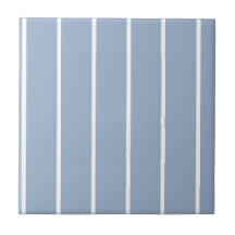 Keramikfliese Blau & Weiß gestreift