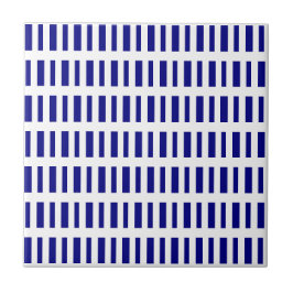 Keramikfliese Blau-Weiß gestreift