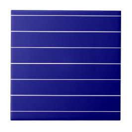 Keramikfliese Blau-Weiß gestreift