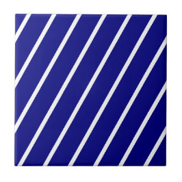 Keramikfliese Blau-Weiß gestreift