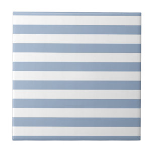 Keramikfliese Blau-Weiß gestreift