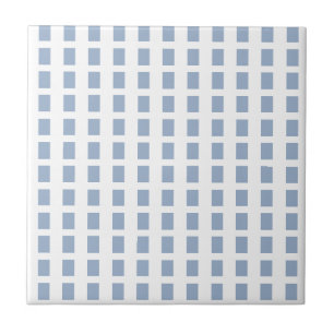 Keramikfliese Blau & Weiß gestreift Quadratisch