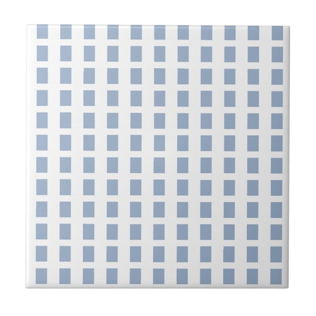 Keramikfliese Blau & Weiß gestreift Quadratisch (Vorderseite)