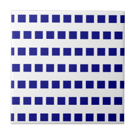 Keramikfliese Blau-Weiß Kariert