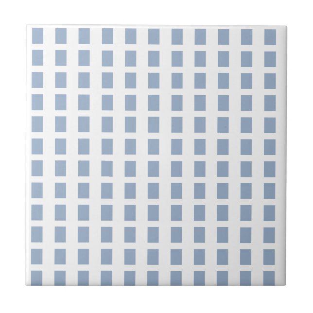 Keramikfliese Blaue Streifen Quadrat (Vorderseite)