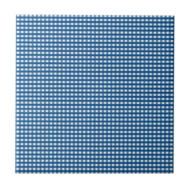 Keramikfliese Blaue Streifen Quadrat (Vorderseite)