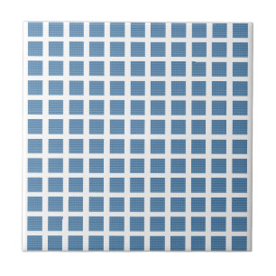 Keramikfliese Blaue Streifen Quadrat