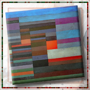 KERAMIKFLIESE - "Feuer am Abend" - Paul Klee