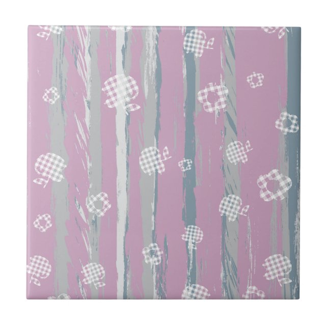Keramikfliese – Gingham Orchard (Vorderseite)