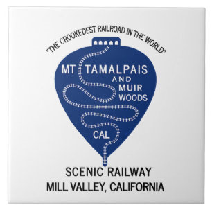 Keramikfliese Krumme Eisenbahn Mt Tamalpais