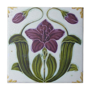 Keramikfliese - Kunstvolles Art Nouveau Design im