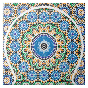 Keramikfliese mit Mosaik