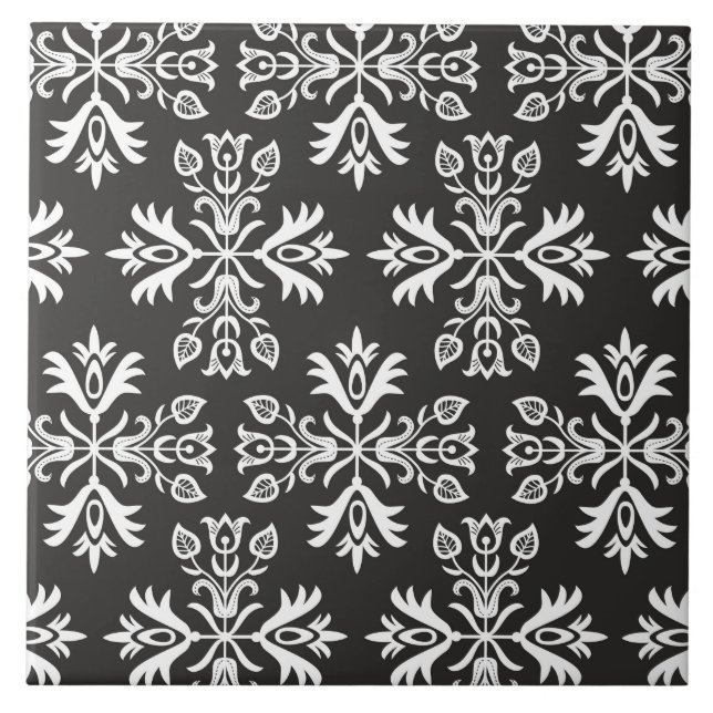 Keramikfliese mit polnischen Mustervölkern (Vorderseite)