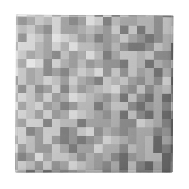 Keramikfliese mit Quadratmuster (Vorderseite)