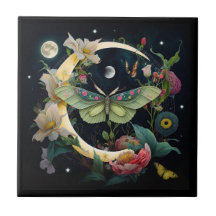 Keramikfliese - Nachtschmetterling