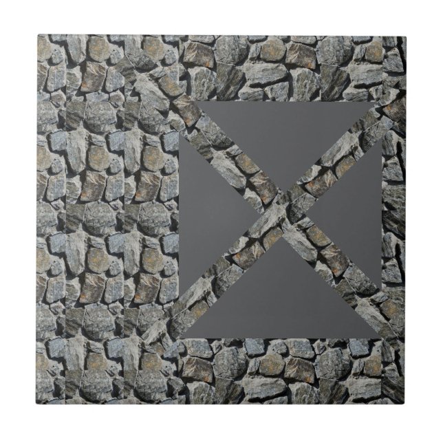 Keramikfliese Rockgrau  (Vorderseite)