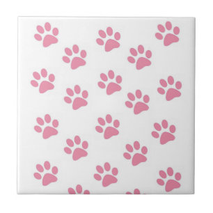 Keramikfliese Rosa Pfoten Tierheim Katzen Hunde