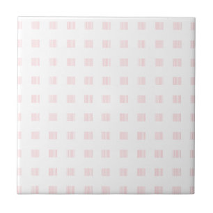 Keramikfliese Rosa und Weiße Quadrate