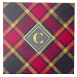 Keramikfliese - Schottisches Tartan-Initial